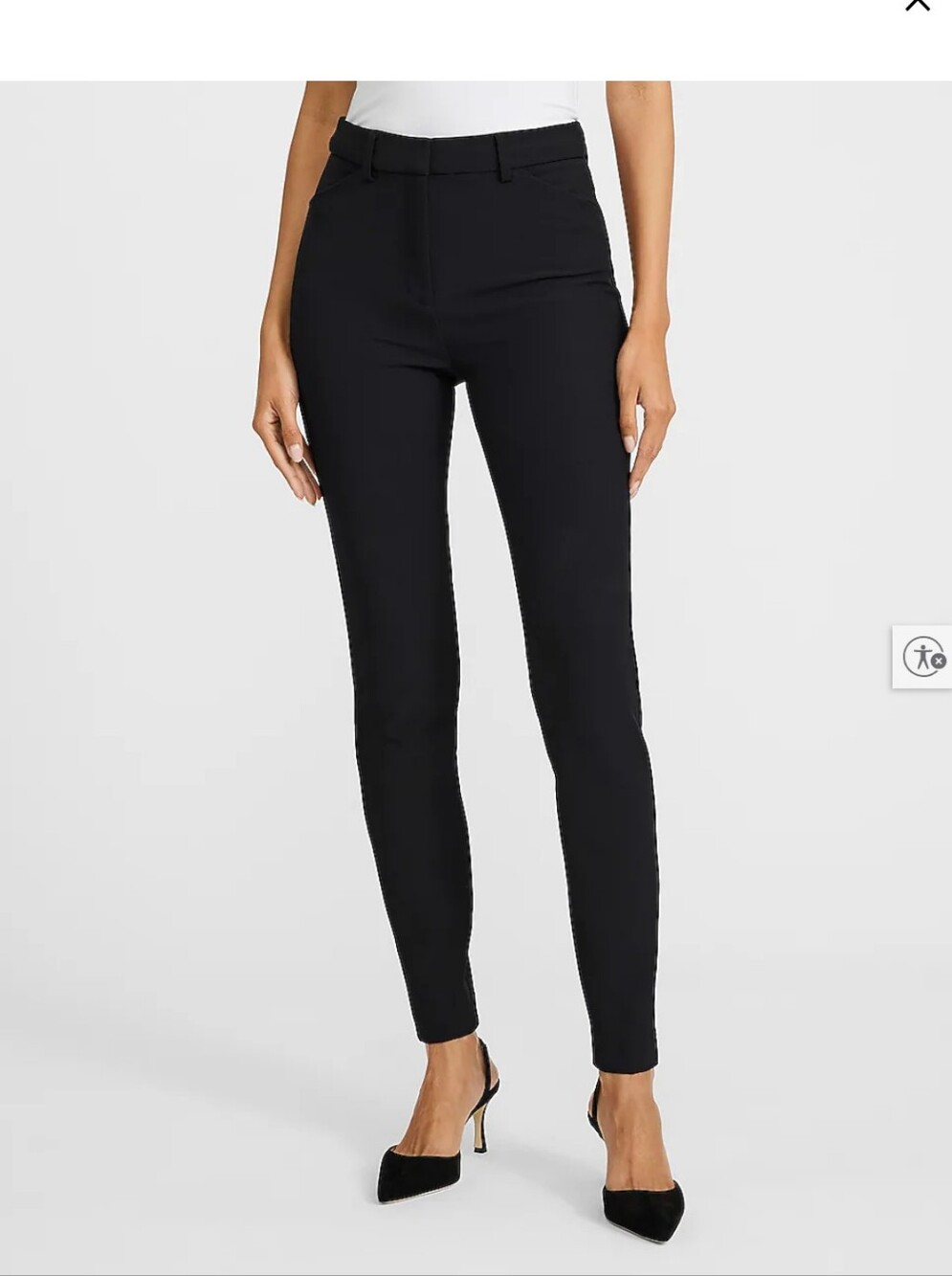 Black Slim Ponte Ankle Pants